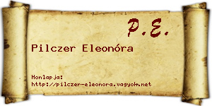 Pilczer Eleonóra névjegykártya